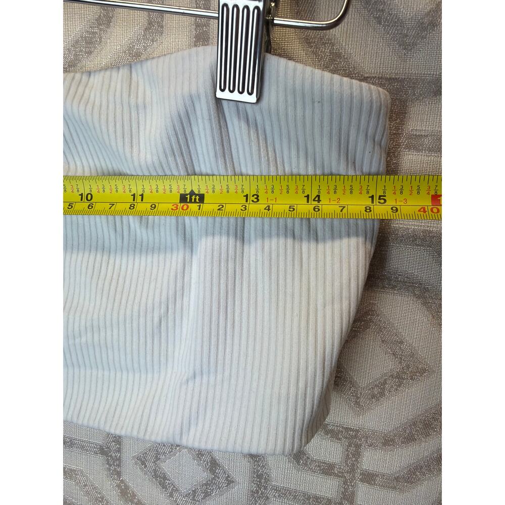 Lululemon Ribbed One Shoulder Yoga Bra Light Blue Size 12 Asymmetric Sport Top - Picture 4 of 4